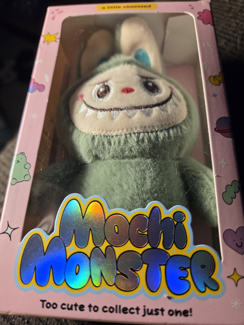 Mochi Monster Plush Monster Charm- Green